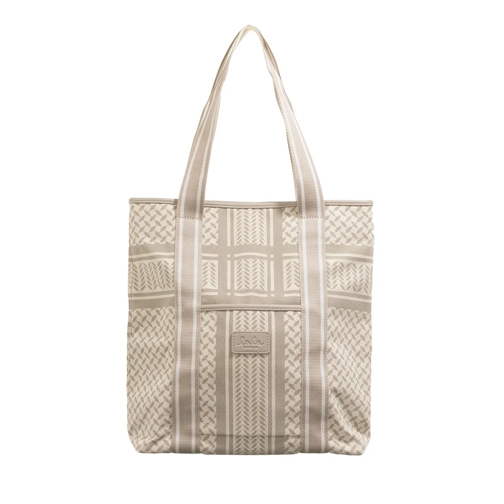 Lala Berlin Shopping Bag Tote Carmela 2.0 Heritage Stripe Beige