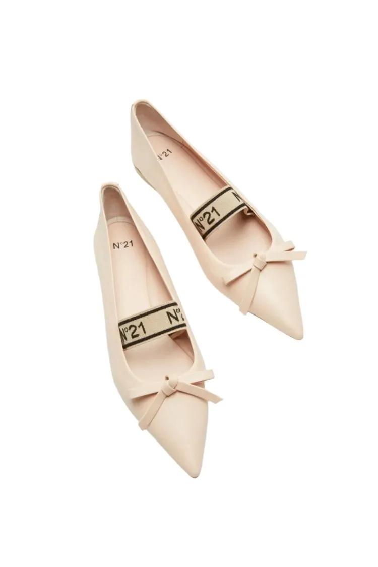 Thumbnail - Leather Ballet Pumps - Gr. 39,5 (EU) - in Beige