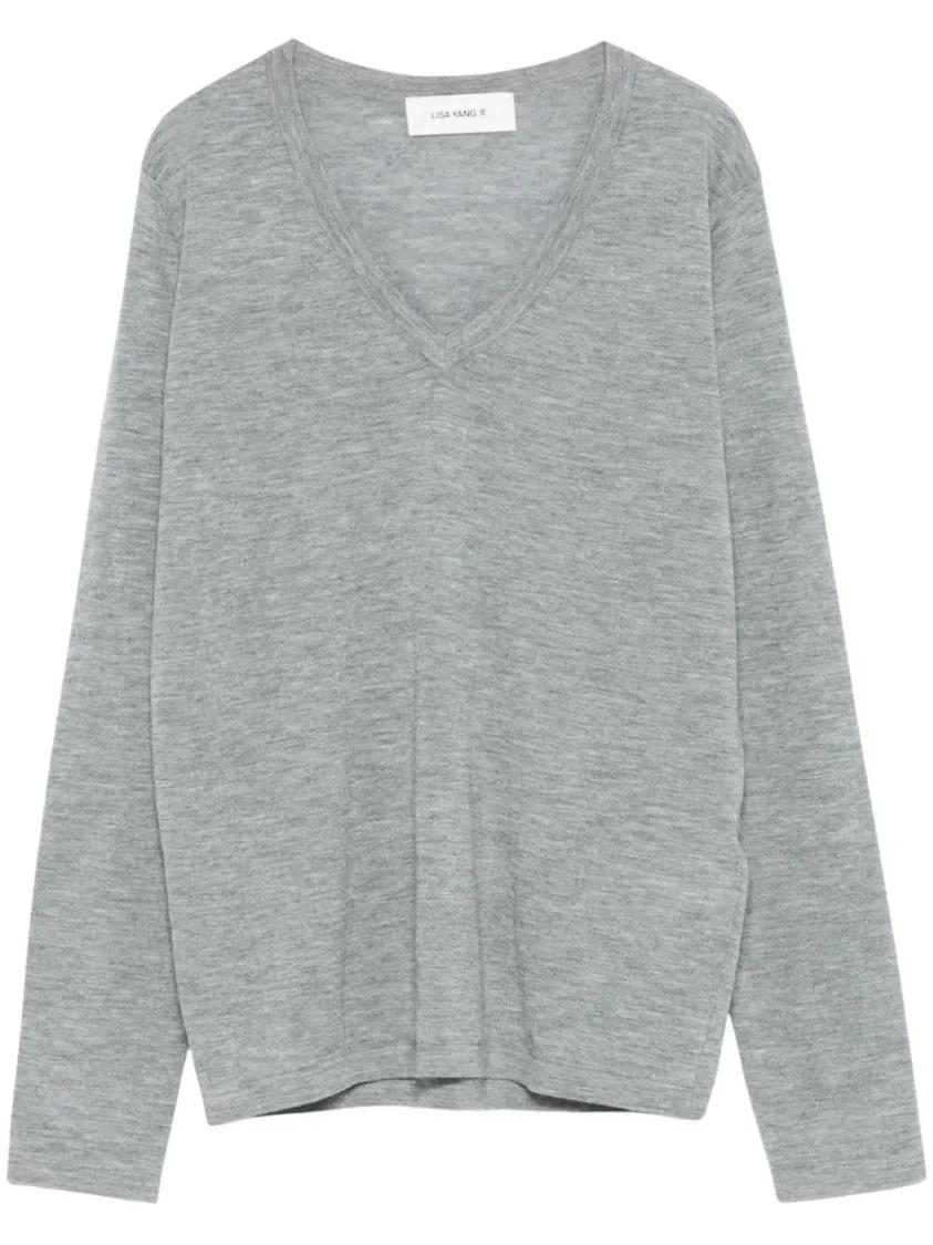 Thumbnail - Lisa Yang - Heather Grey Cashmere Jane Cardigan - Größe 1 - grau