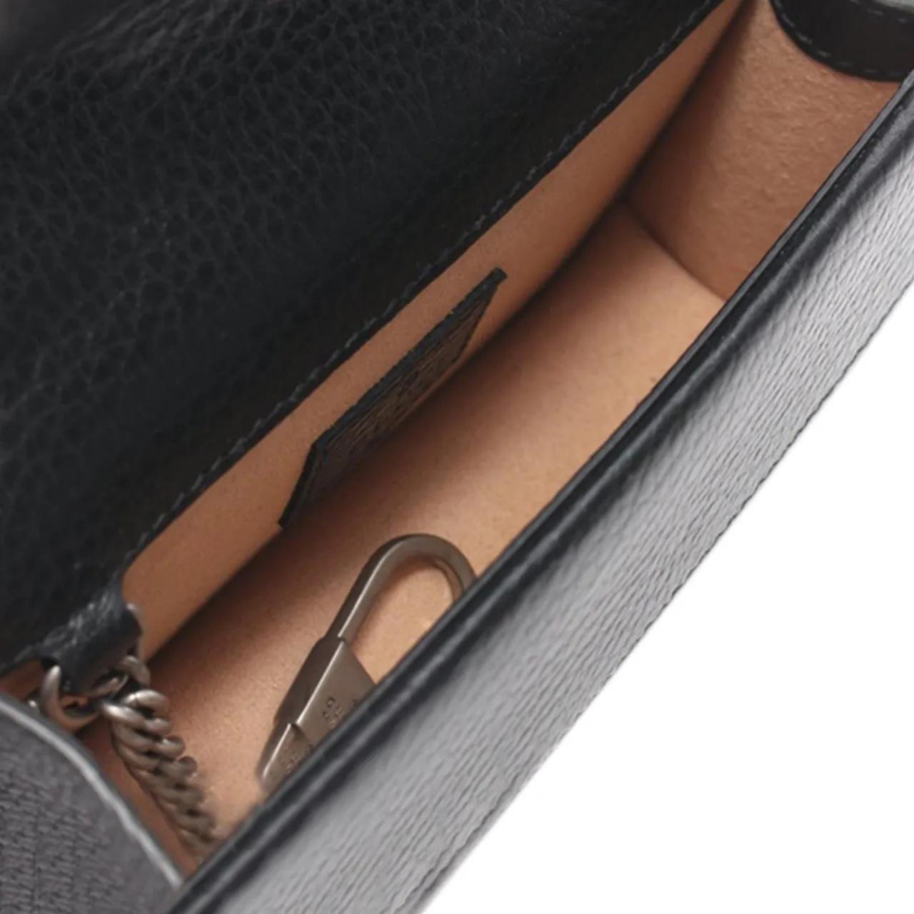 Thumbnail - Gucci Hobo Bags - 2016-2023 Super Mini Dionysus Leather Crossbody Ba - Gr. unisize - in Schwarz - für Damen