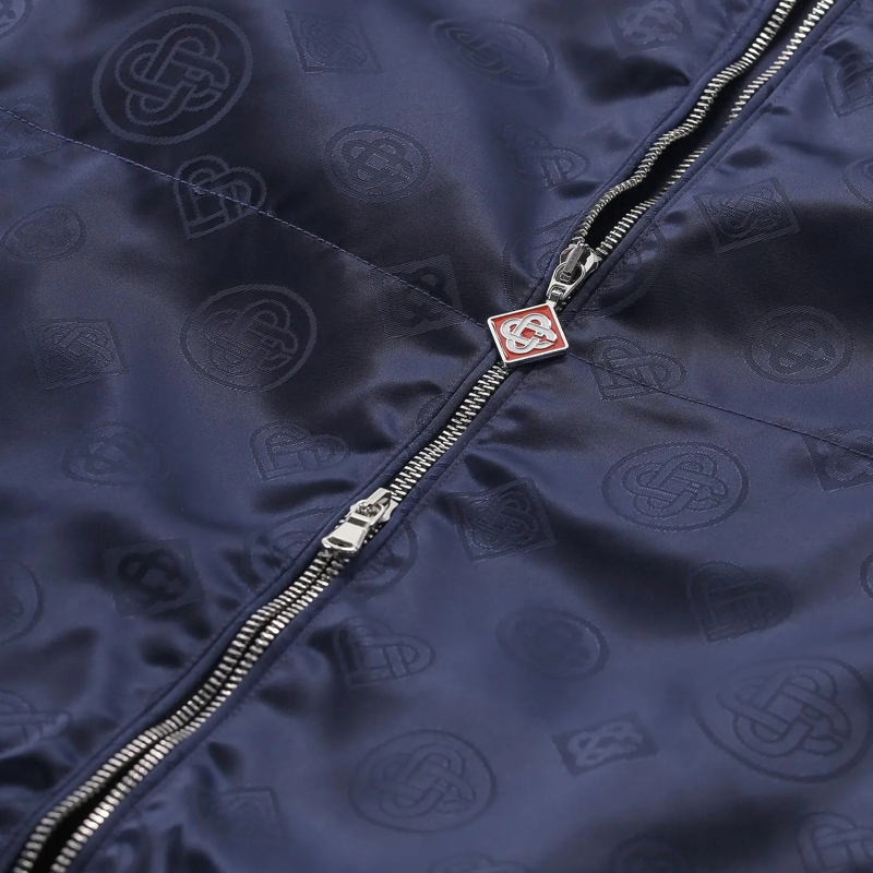 Casablanca Übergangsjacke Jacke mit Monogramm blau(Image 4)