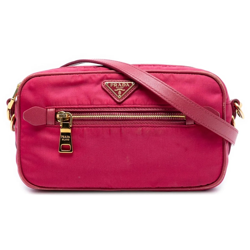 Prada Sac à bandoulière Tessuto Crossbody rose