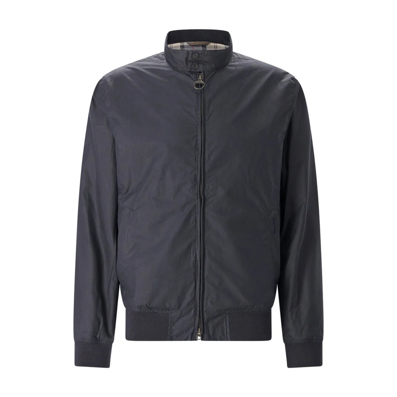 Barbour Overgangsjas Wachsjacke aus Baumwolle blau