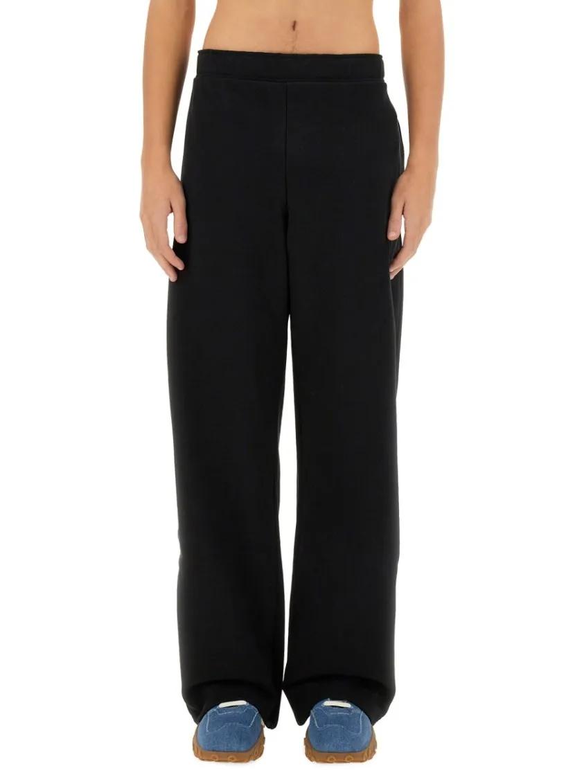 Thumbnail - Marine Serre - Oversized Black Sports Pants - Größe S - schwarz