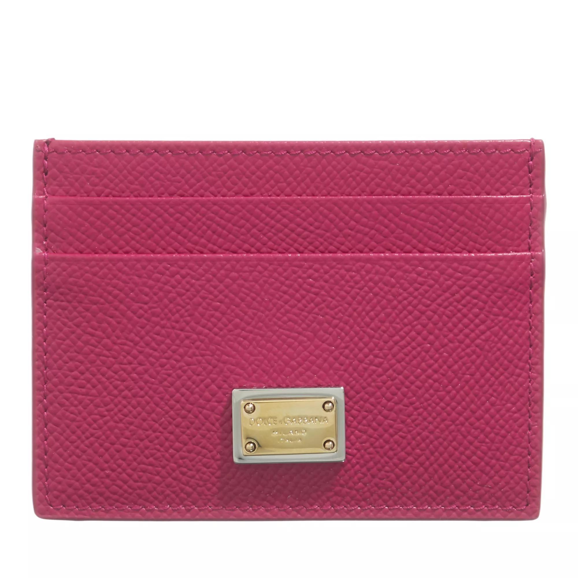 Dolce&Gabbana Portemonnaie - Card Holder Calfskin - Gr. unisize - in Rosa - für Damen