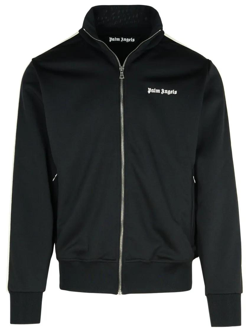 Palm Angels - Track%27 Black Polyester Sweatshirt - Größe L - schwarz