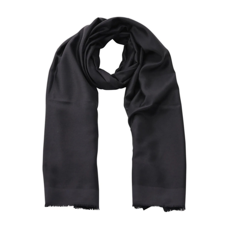 Givenchy Écharpe légère Schal mit Logo Schwarz