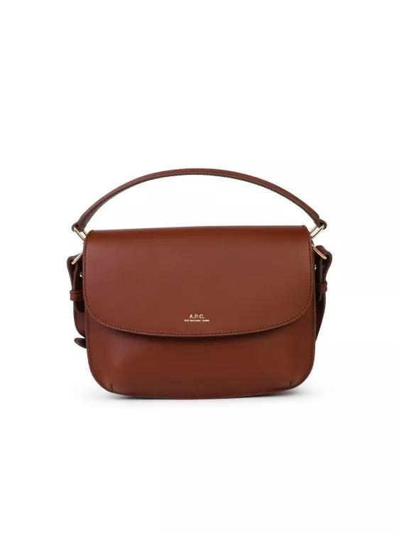 A.P.C. Crossbody Bags - Small %27Sarah%27 Brown Leather Bag - Gr. unisize - in Braun - für Damen