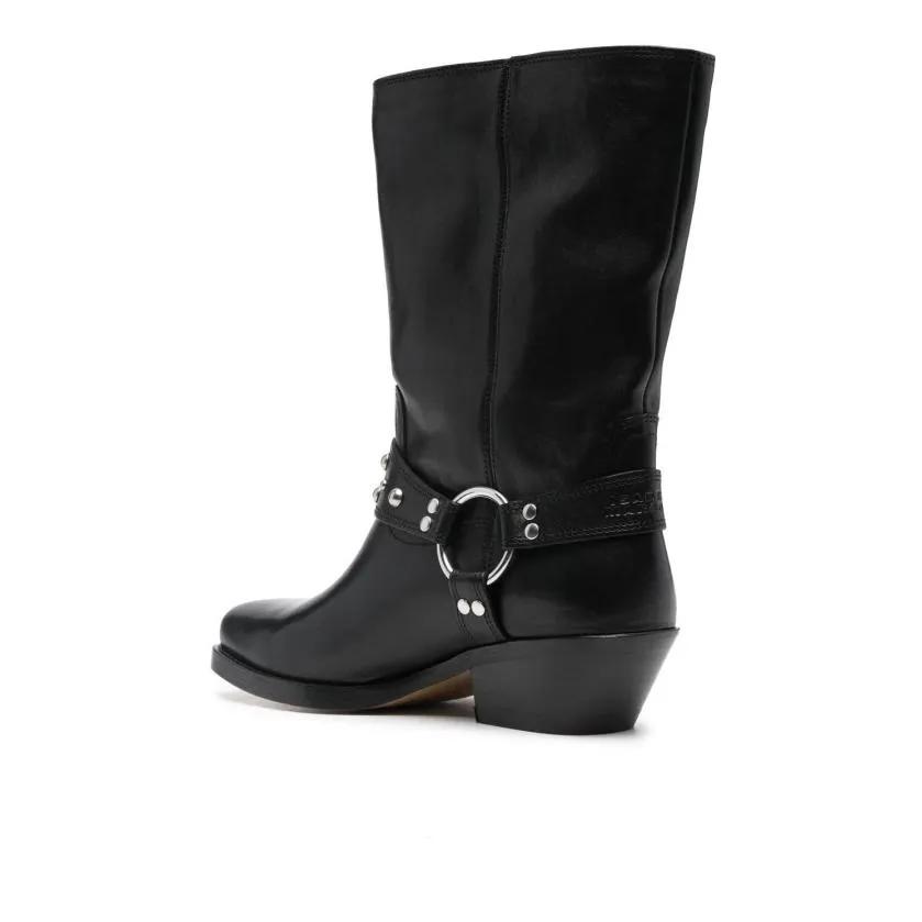 Thumbnail - Isabel Marant Stiefel - Antya 45Mm Biker Boots - Gr. 39 (EU) - in Schwarz - für Damen