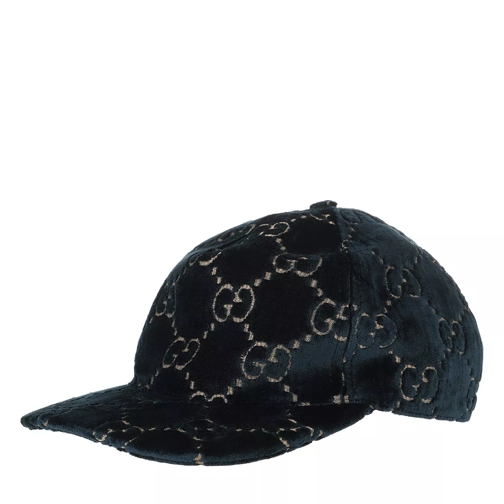 Gucci GG Baseball Cap Velvet Sapphire/Black Stola