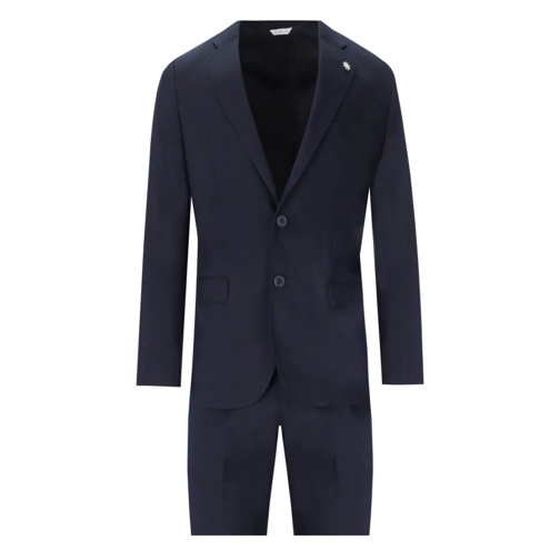 Manuel Ritz Anzugkombinationen Dark Blue Single-Breasted Suit Blue