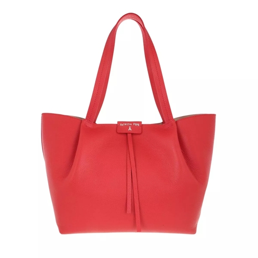 Patrizia Pepe Shopper Lipstick Red Shopping Bag