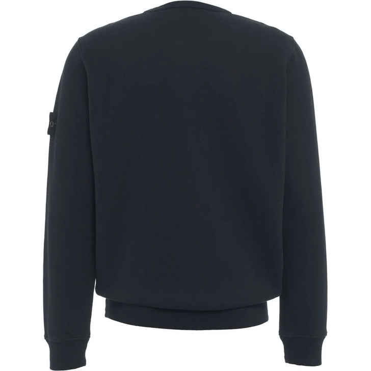 Black sweatshirt stone island on sale