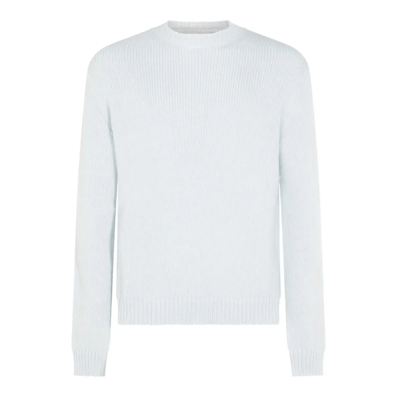 Jil Sander Trui Light Blue Wool Knitwear Blue