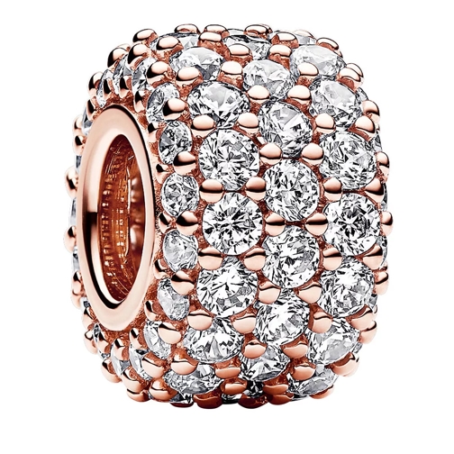 Pandora 14k Rose gold-plated charm withcubic zirconia Clear Anhänger