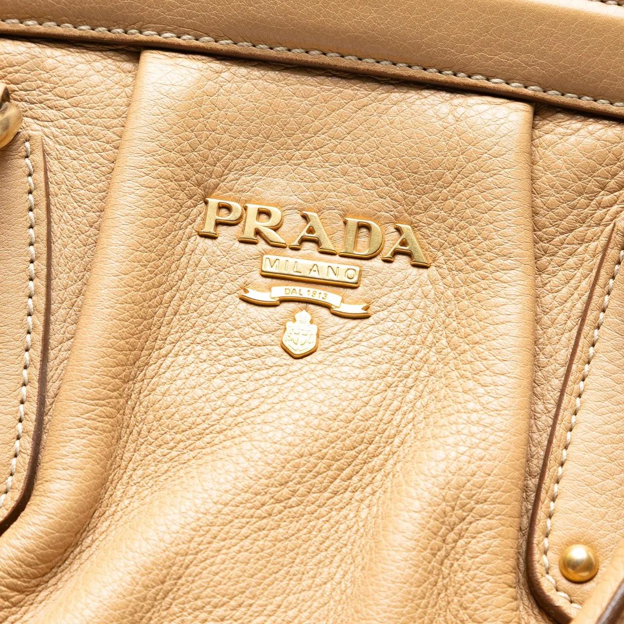 Thumbnail - Prada Crossbody Bags - Cervo Antik Frame Handbag - Gr. unisize - in Braun - für Damen