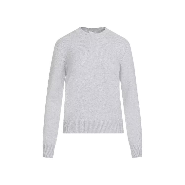 Bottega Veneta - Grey Mélange Cashmere Pullover - Größe M - gray