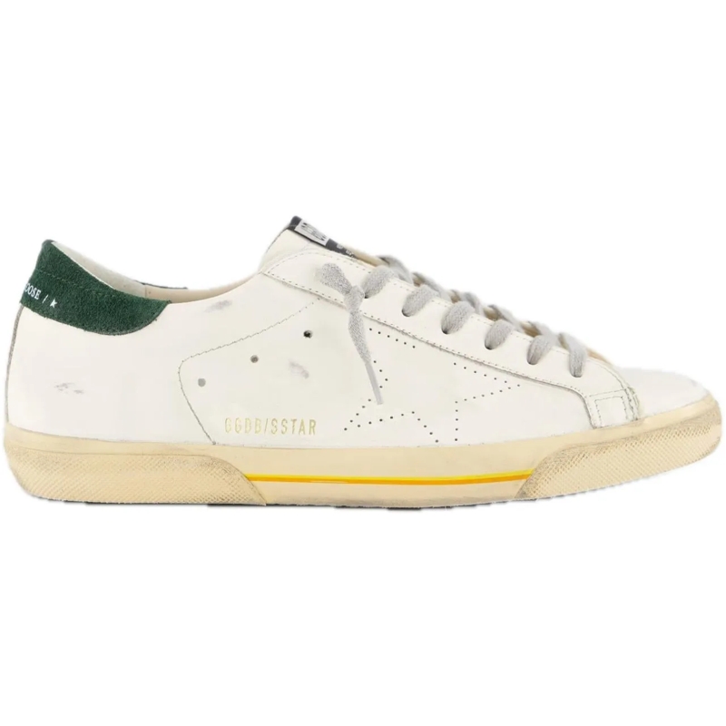 Golden Goose Low-Top-Sneaker sneakers wit groen weiß