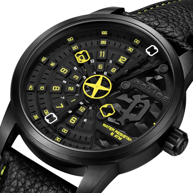 Police Automatikuhr Quarzuhr Avondale schwarz(Image 4)