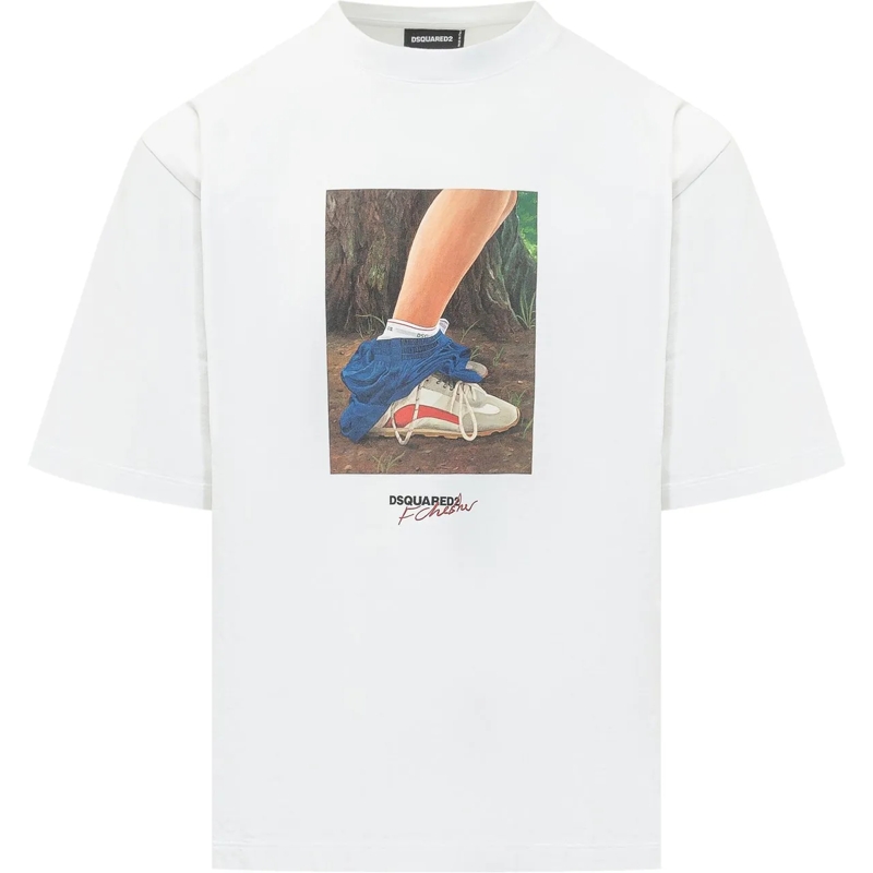 Dsquared2 T-shirt T-Shirt Loose Fit weiß