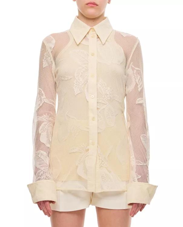 Sportmax - Asti Lace Shirt - Größe M - white