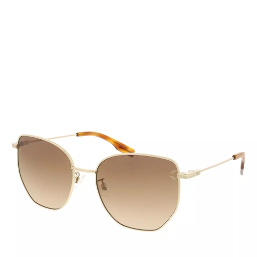 McQ MQ0332S-002 57 Sunglass Woman Metal Gold-Gold-Brown Sunglasses