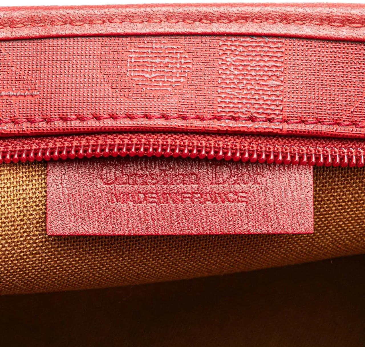 Thumbnail - Christian Dior Clutches - Diorissimo Trotter Coated Canvas Clutch - Gr. unisize - in Rot - für Damen