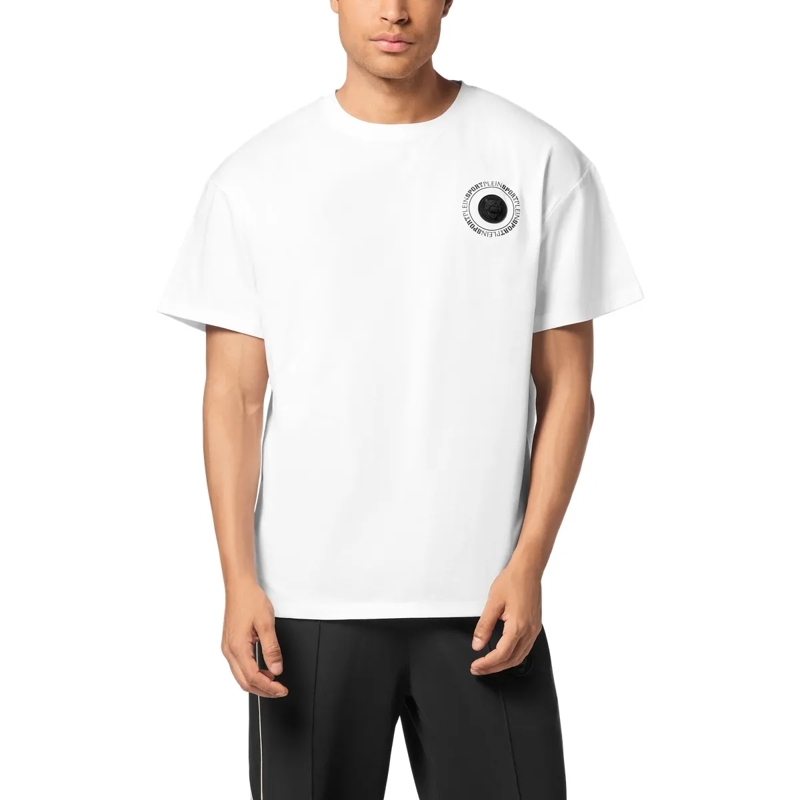 Plein Sport T-Shirt T-Shirt Rundhalsausschnitt Ss Logo weiss(Image 3)