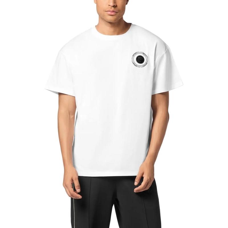 Plein Sport T-Shirt T-Shirt Rundhalsausschnitt Ss Logo weiss(Image 3)