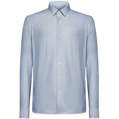 Rrd Hauts décontractés Chemise Ray�e blanc gris bleut� RRD Roberto Ricci  weiß