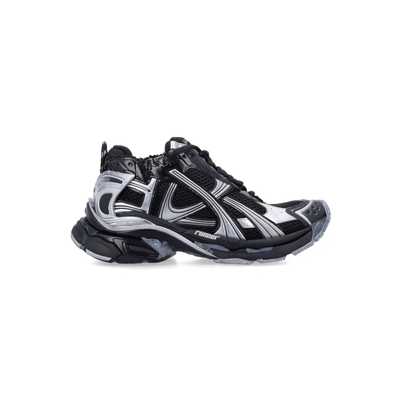 Balenciaga Lage-top sneaker Dynamic Runner Sneaker With Layered Overlays Black