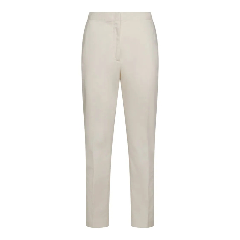 Fabiana Filippi  White Cotton Pants Grey