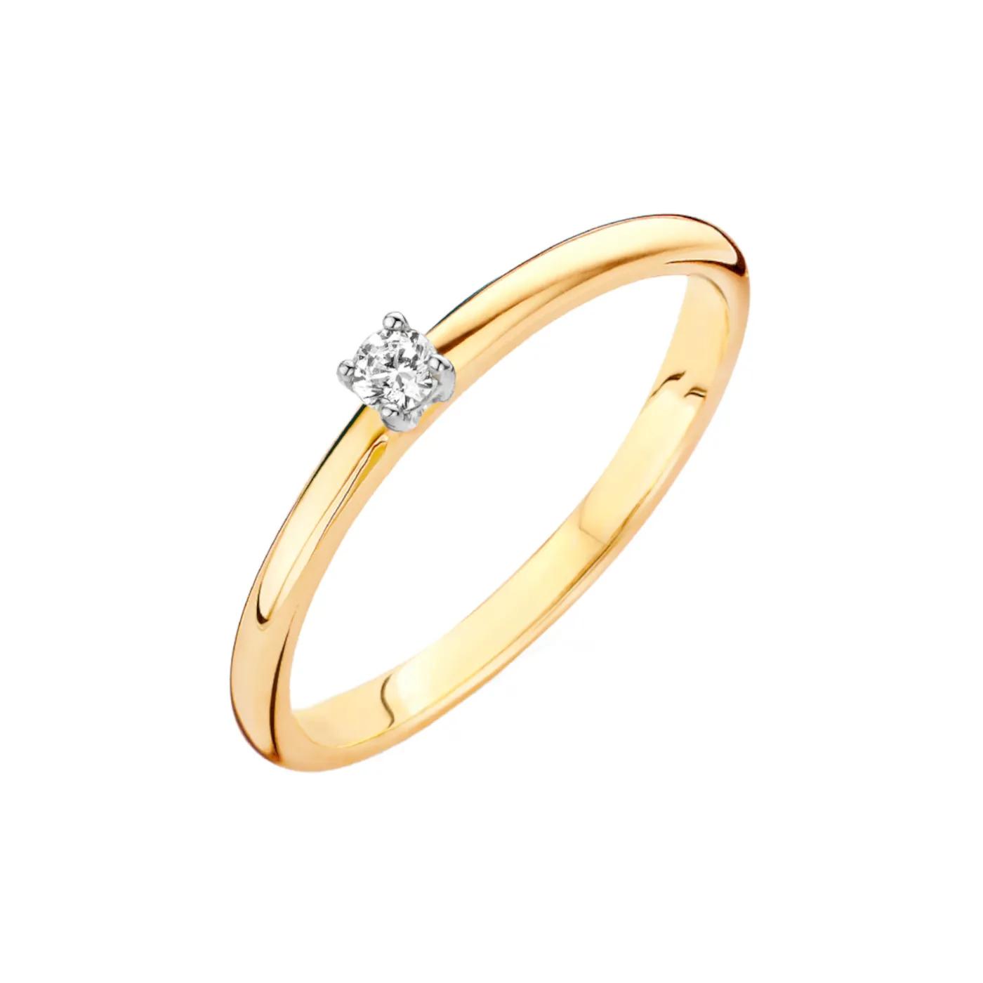 Blush Ring - Diamonds 585 Gold Ring - Gr. 54 - in Gold - für Damen