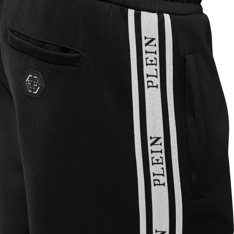 Philipp Plein Jogginghose Tracksuit Trousers Jacquard Logo schwarz(Image 5)