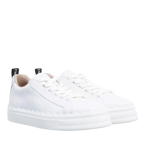 Chloé Lauren Lace Up Sneakers White lage-top sneaker