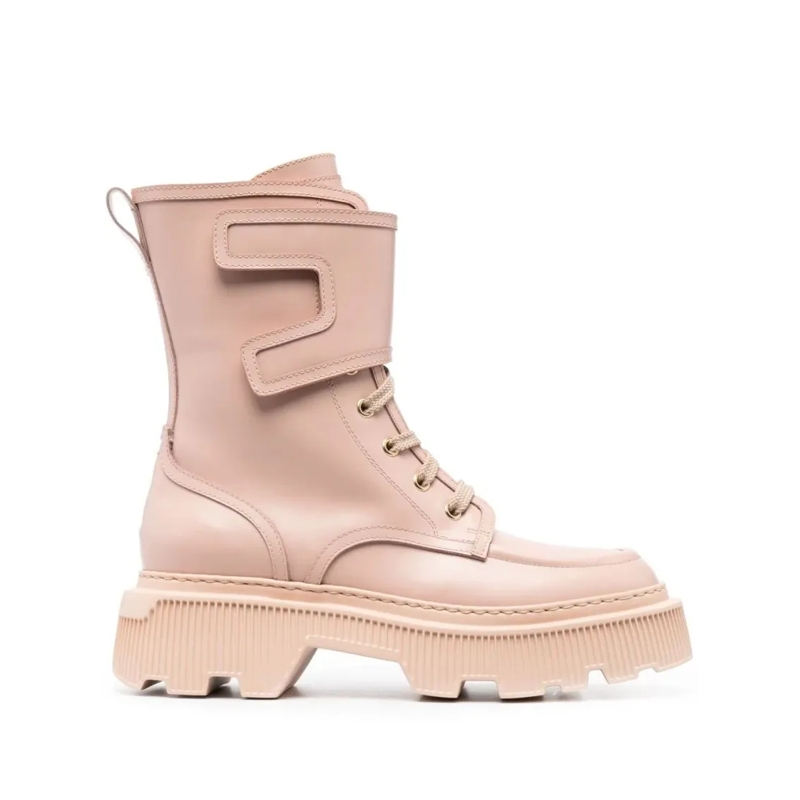 Santoni Bottes High-Top Ankle Boots Neutrals