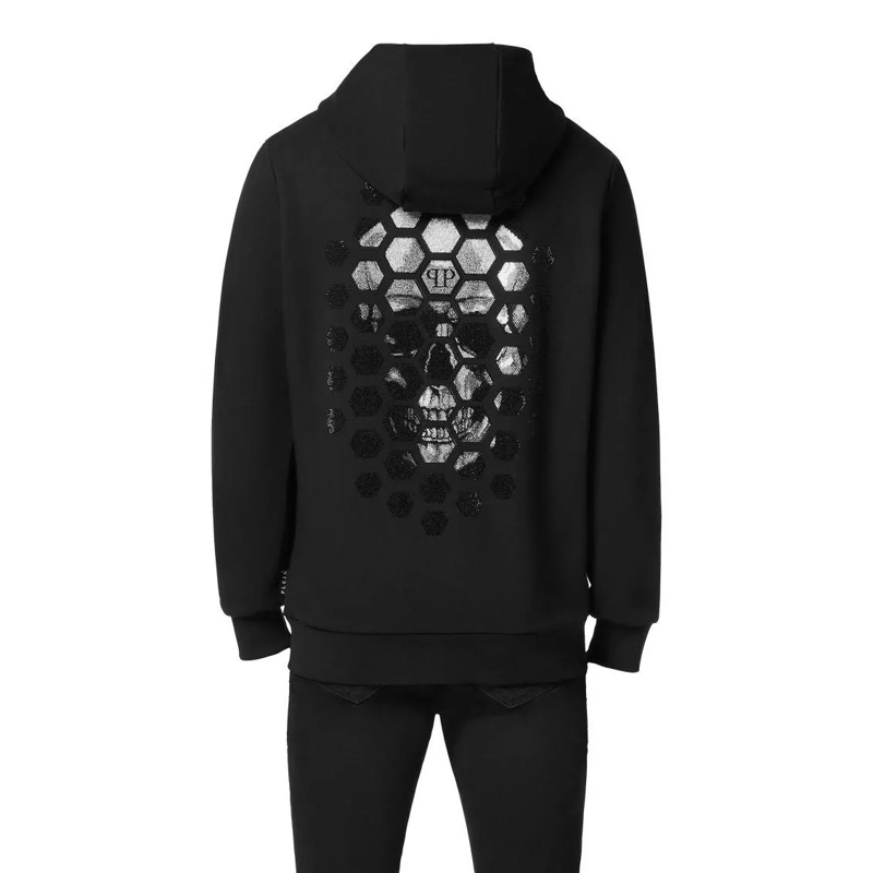 Philipp Plein Sweatjacke Sweatjacke Mit Kapuze Skull Mit Schmucksteinen schwarz