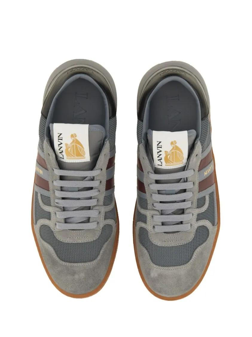 Thumbnail - Lanvin Low-Top Sneaker - Mesh, Suede And Nappa Leather Sneaker - Gr. 35 (EU) - in Grau - für Damen