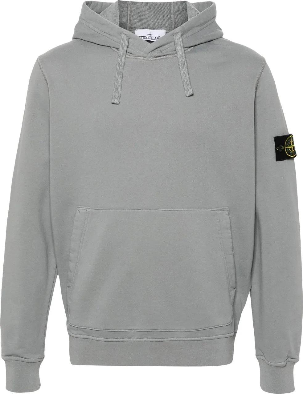 Thumbnail - Stone Island - hoodie grijs - Größe S - grau