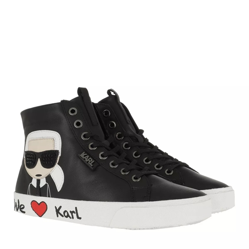 Karl Lagerfeld Skool Ikonic Hi Lace Black Low-Top Sneaker