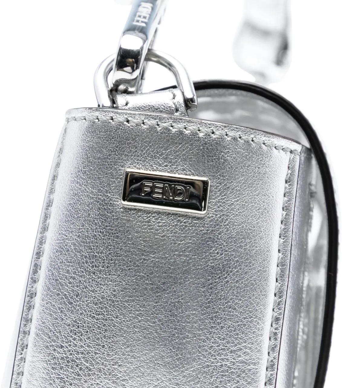 Thumbnail - Fendi Hobo Bags - Nicki Minaj Medium Sequined PVC FF 1974 Baguette S - Gr. unisize - in Silber - für Damen