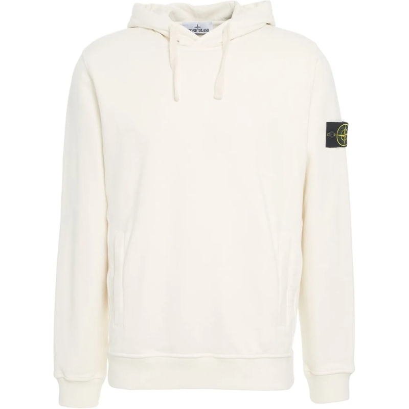 Stone Island  Hoodie with logo weiß