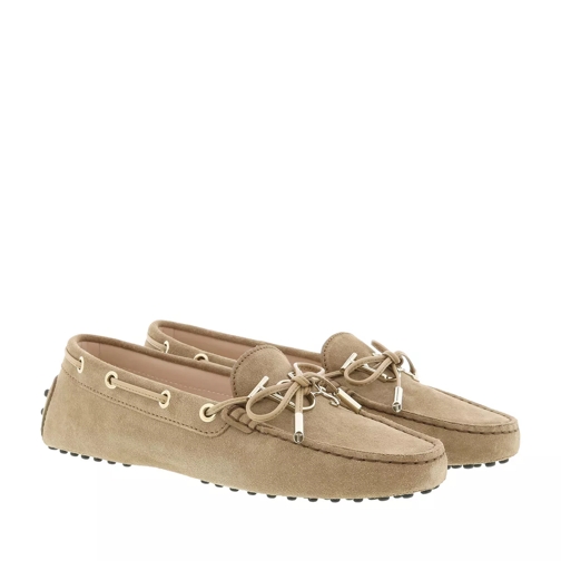 Tod's Gommini Loafers Suede Tabacco Nudo Loafer