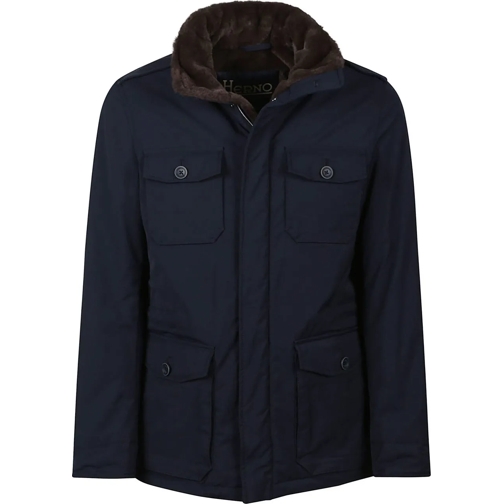 Herno Daunenjacken Field Jacket Blue blau