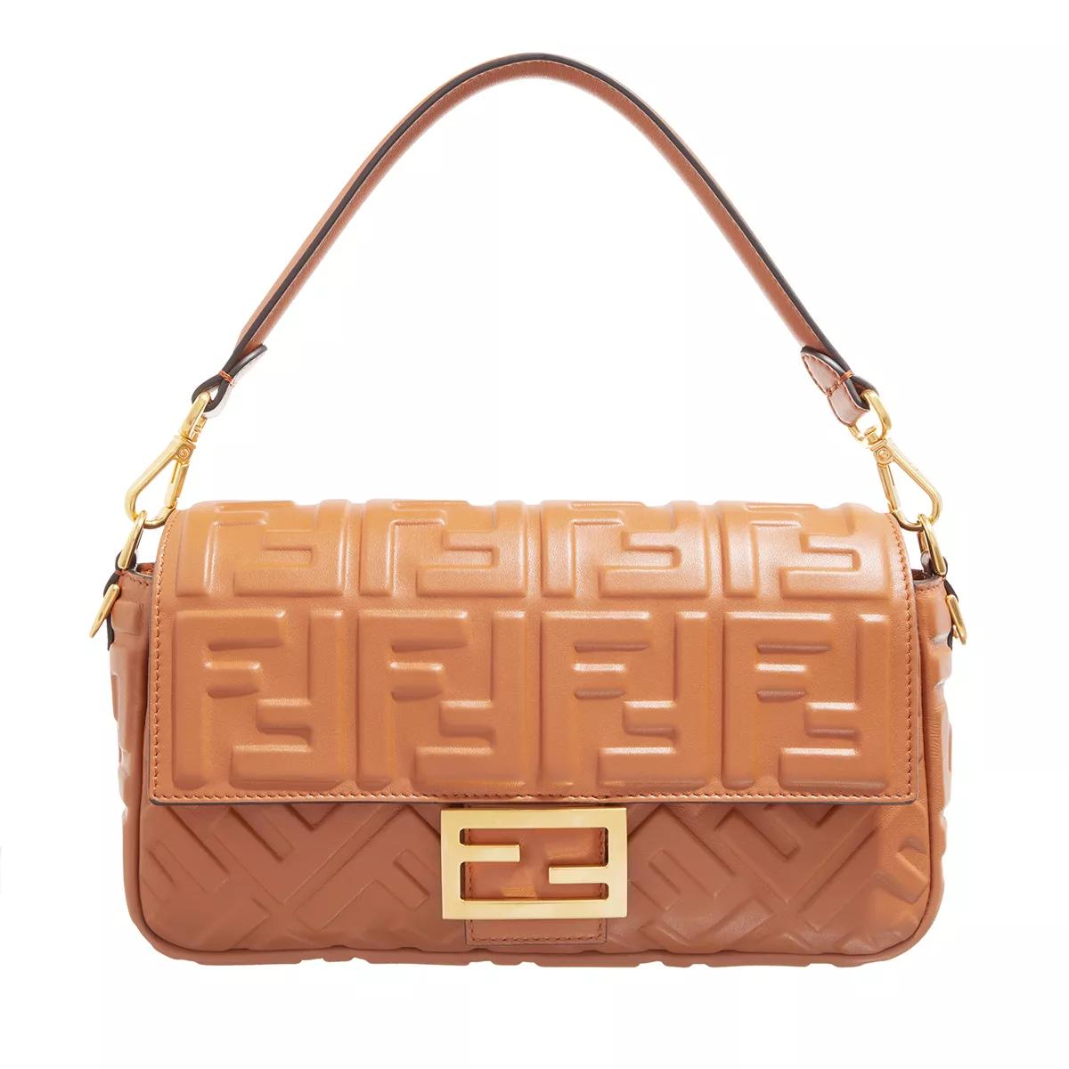 Fendi Baguette Nappa Bag Brown Baguette Bag