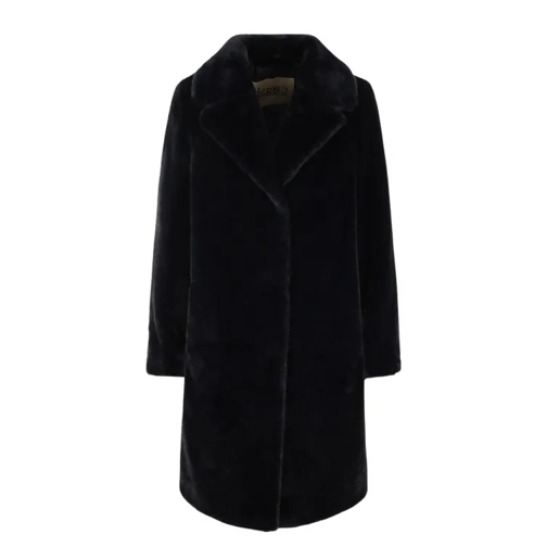 Herno Eco-Fur Mid Coat Black 