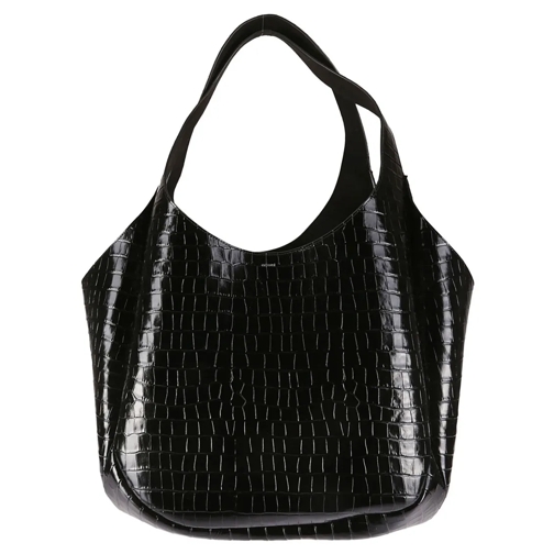 Coperni Fourre-tout Coperni Black Leather Coconut Bag Black