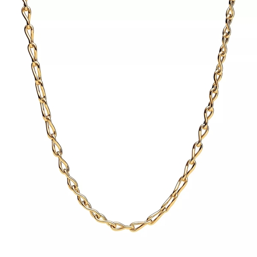Pandora Figure of 8 chain link 14k gold-plated necklace No Color Mellanlångt halsband
