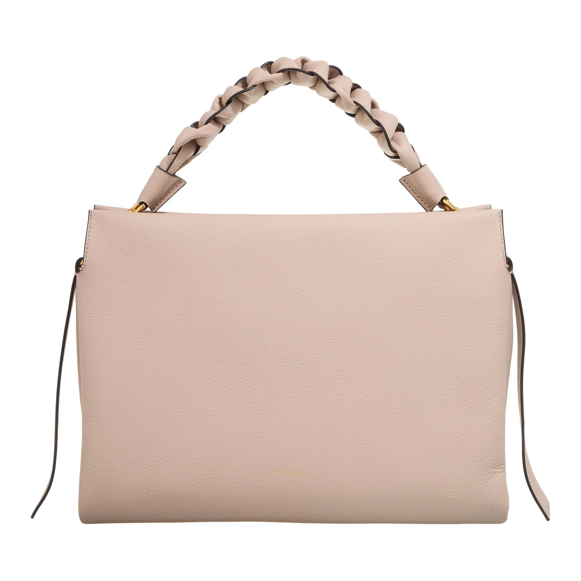 Coccinelle Boheme Grana Schultertasche - Rindsleder Tasche In Warm Taupe