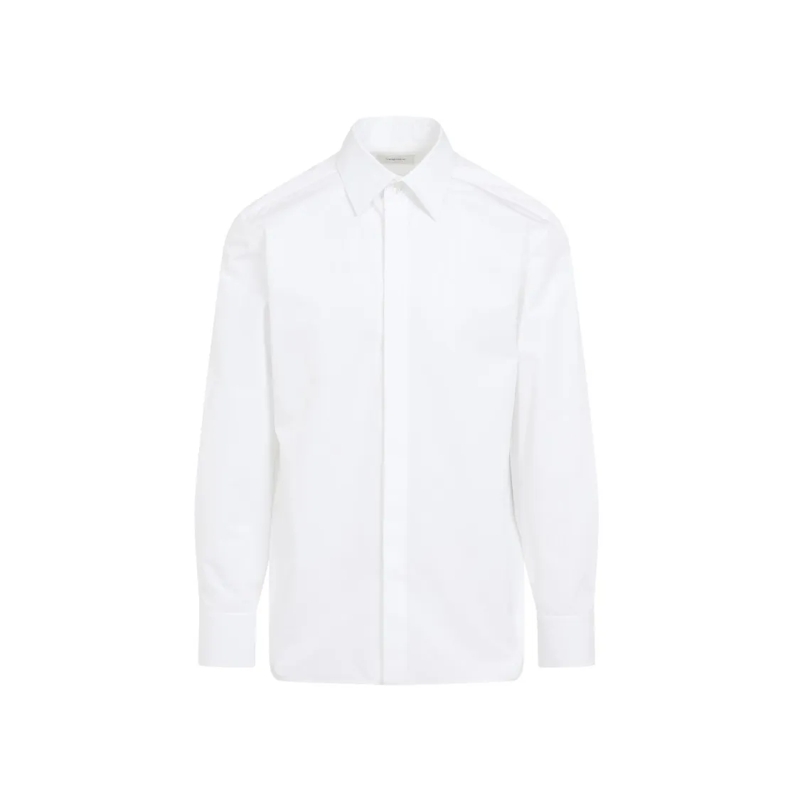 Saint Laurent Chemise Crips White Cotton Shirt White